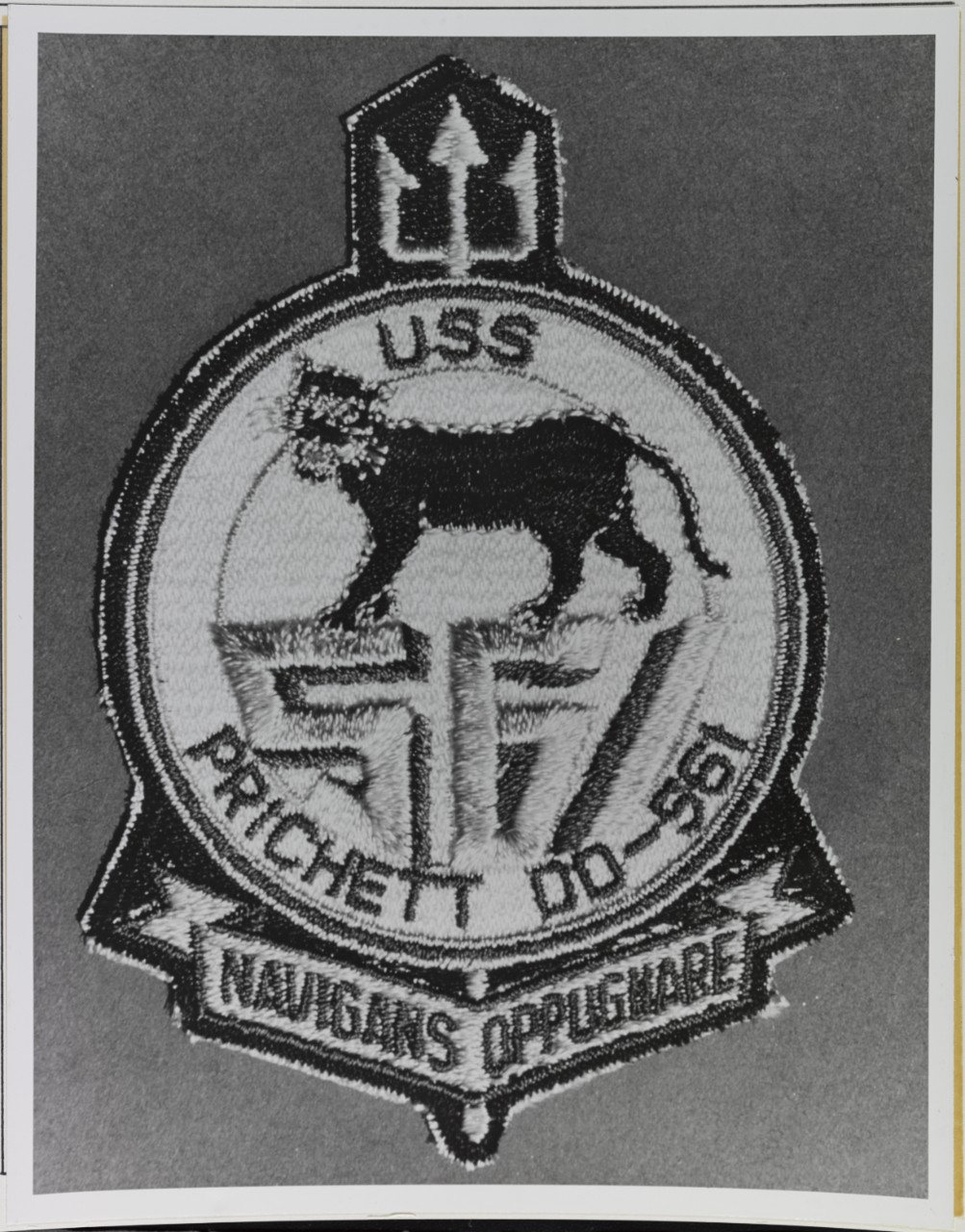 Insignia:  USS PRICHETT (DD-561)