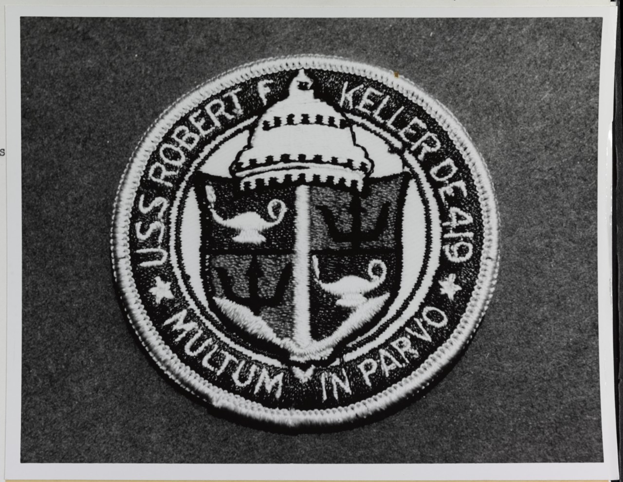 Insignia: USS ROBERT F. KELLER (DE-419)