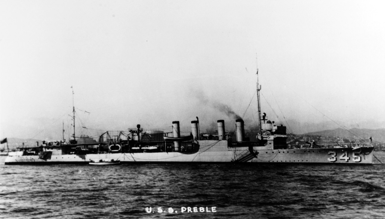 USS PREBLE (DD-345).