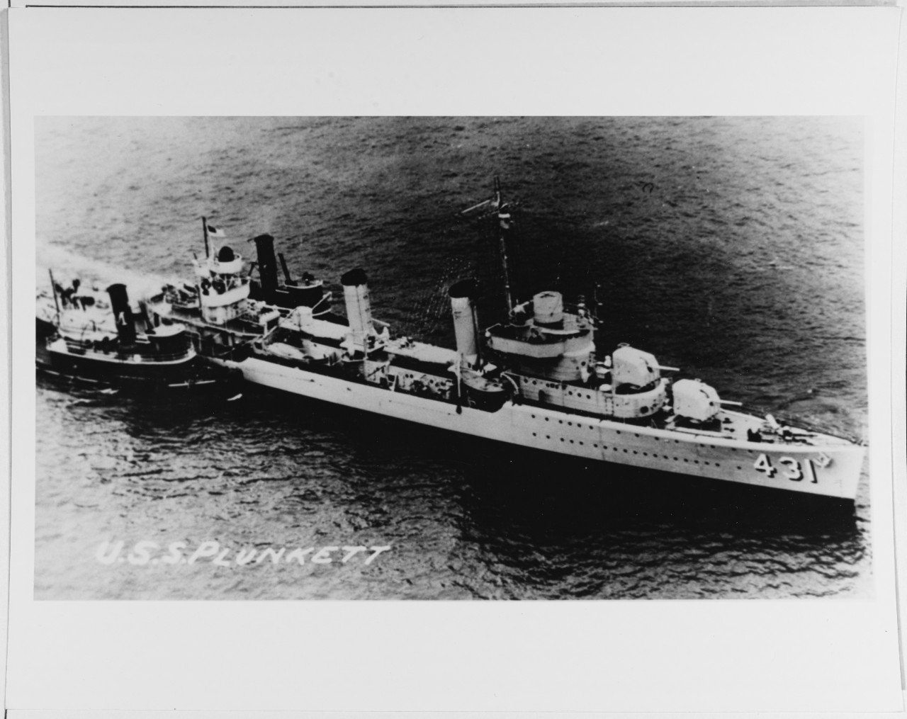 USS PLUNKETT (DD-431).