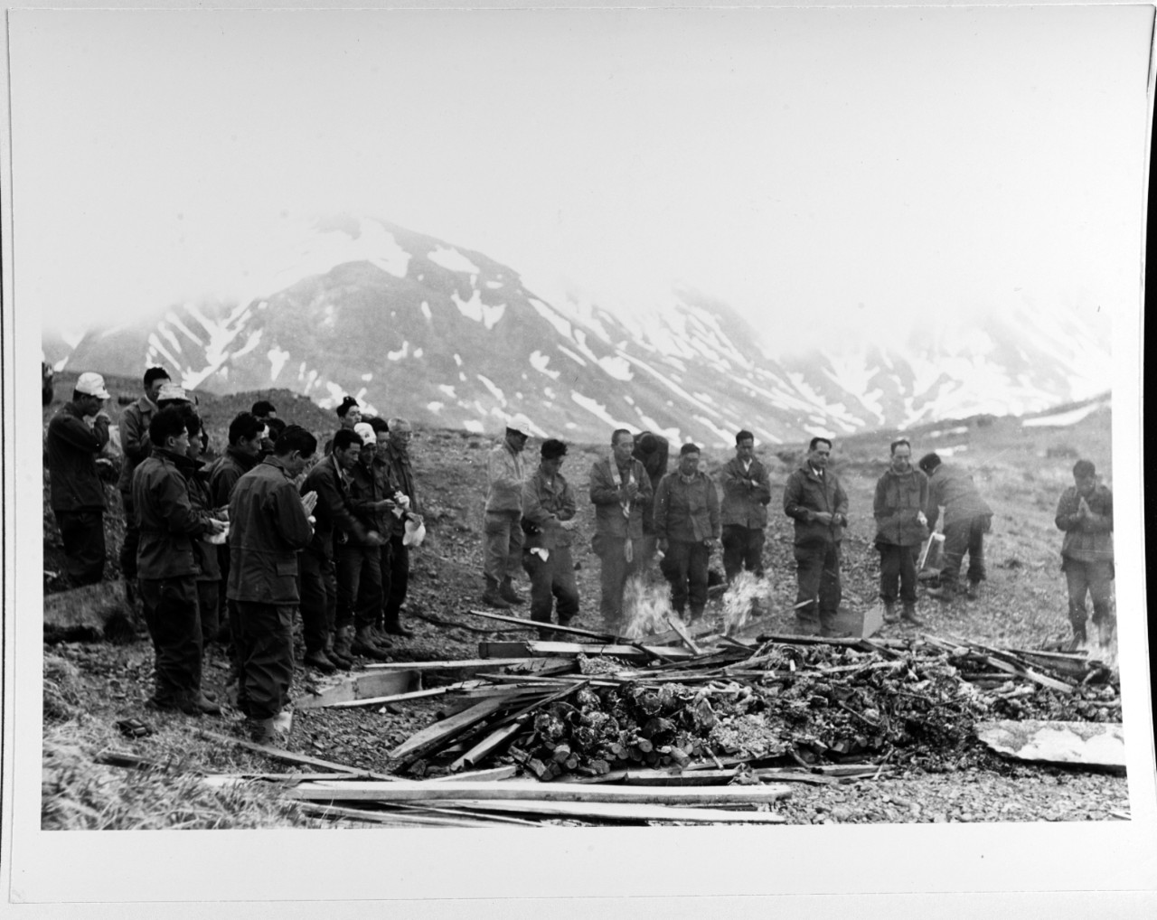 Japanese war dead, Attu, Alaska