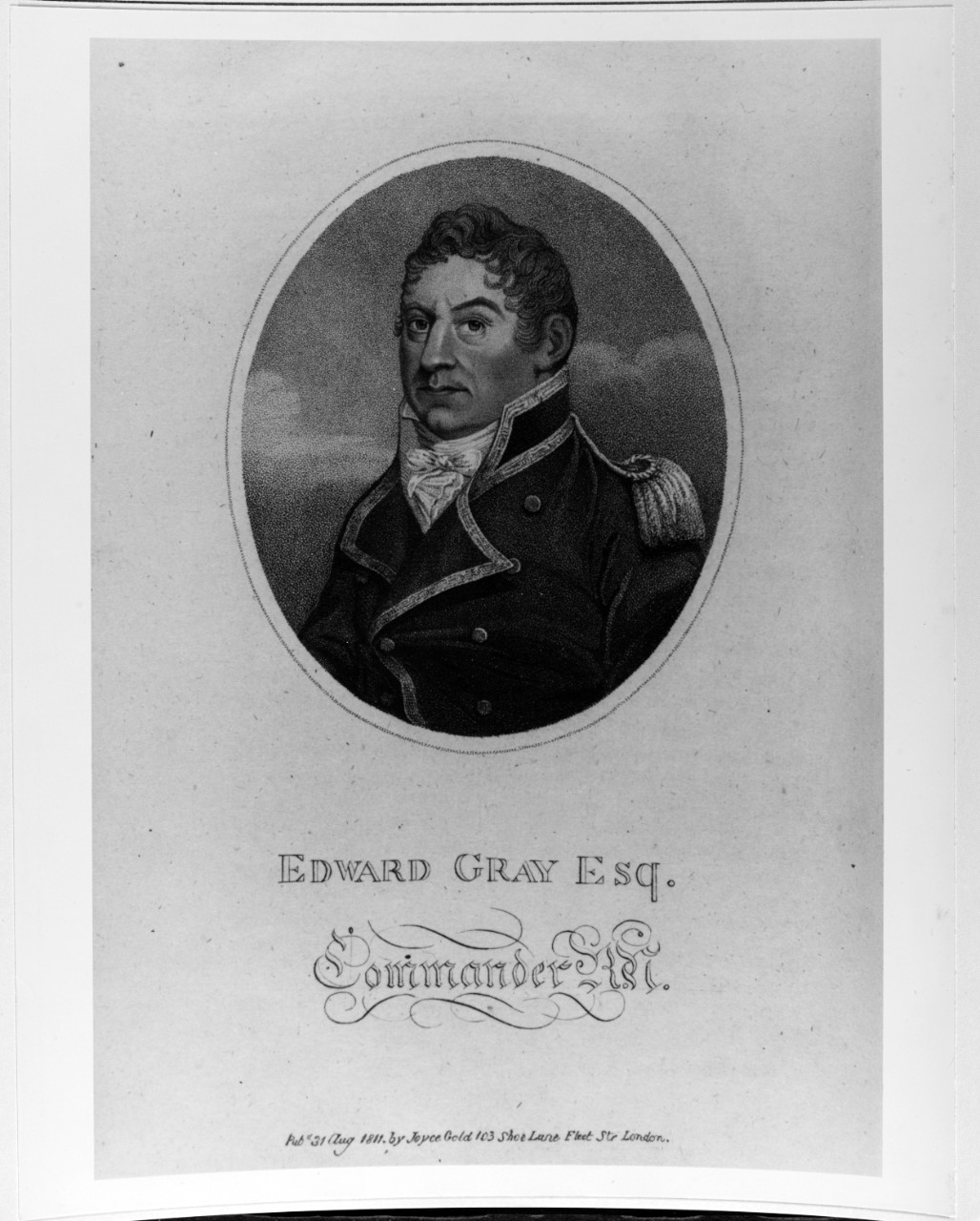 Edward Grey, British Navy Commander.