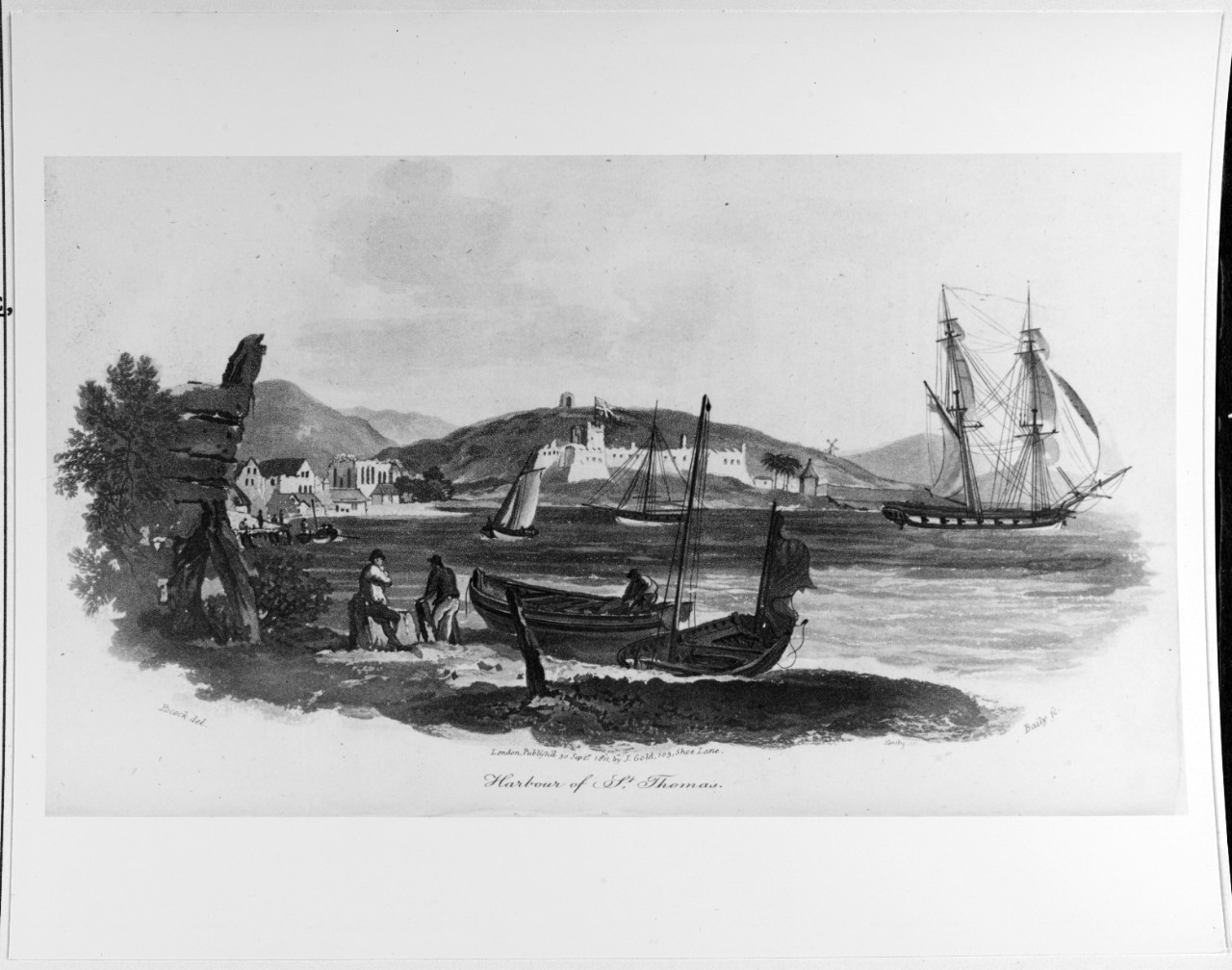 "Harbour of St. Thomas," in the West Indies.