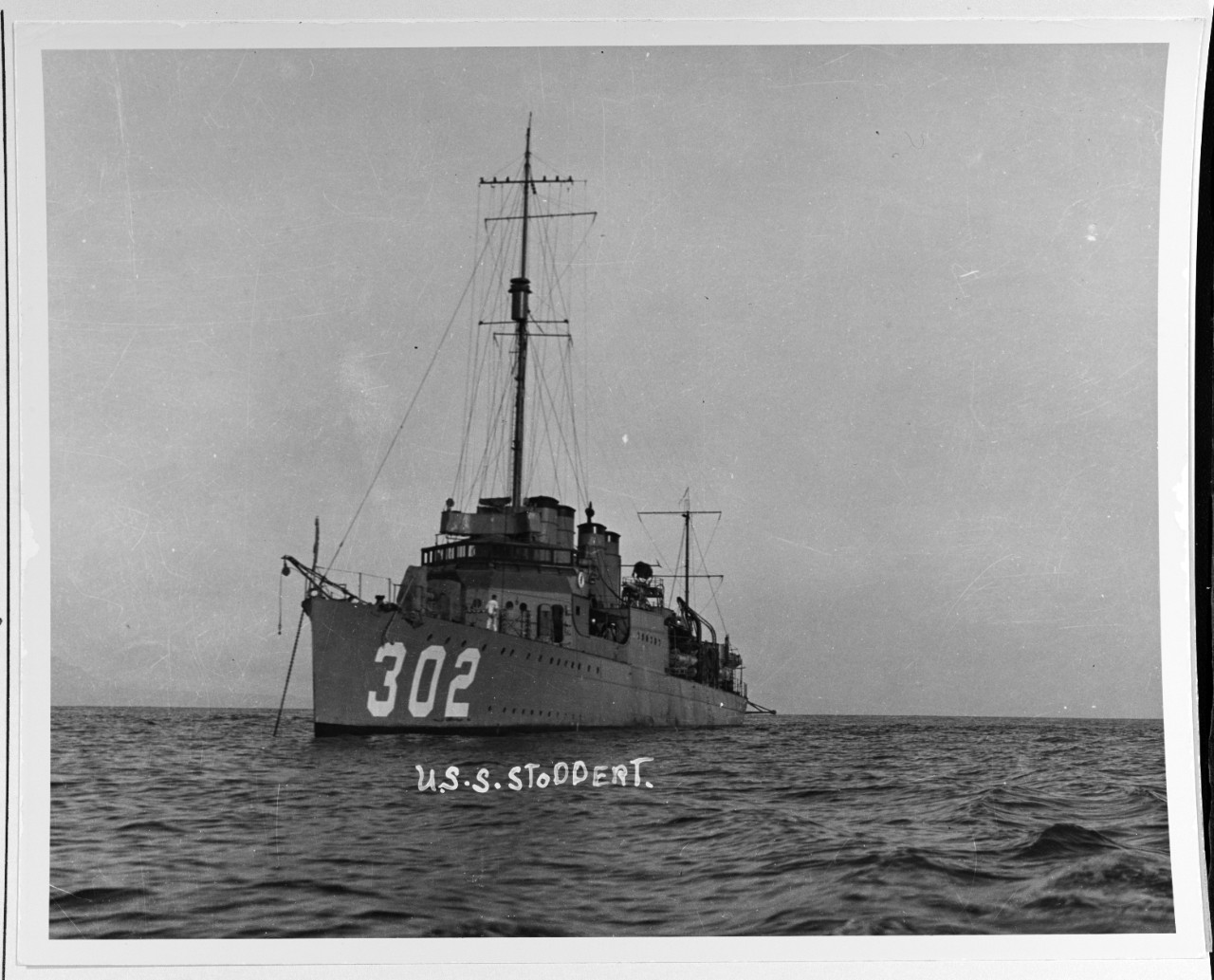 Photo #: NH 69457  USS Stoddert (DD-302)