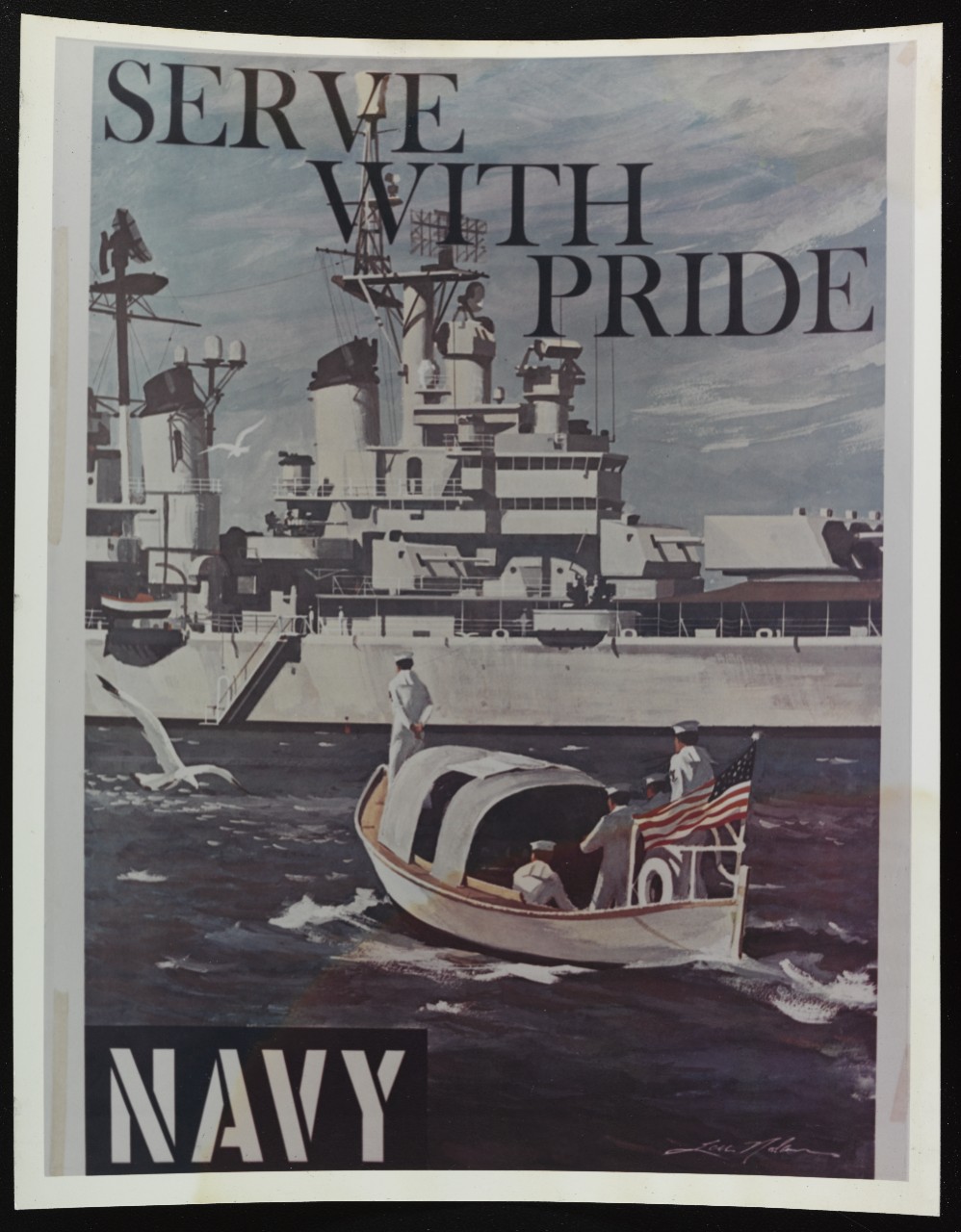 Recruiting poster:  Serve with pride