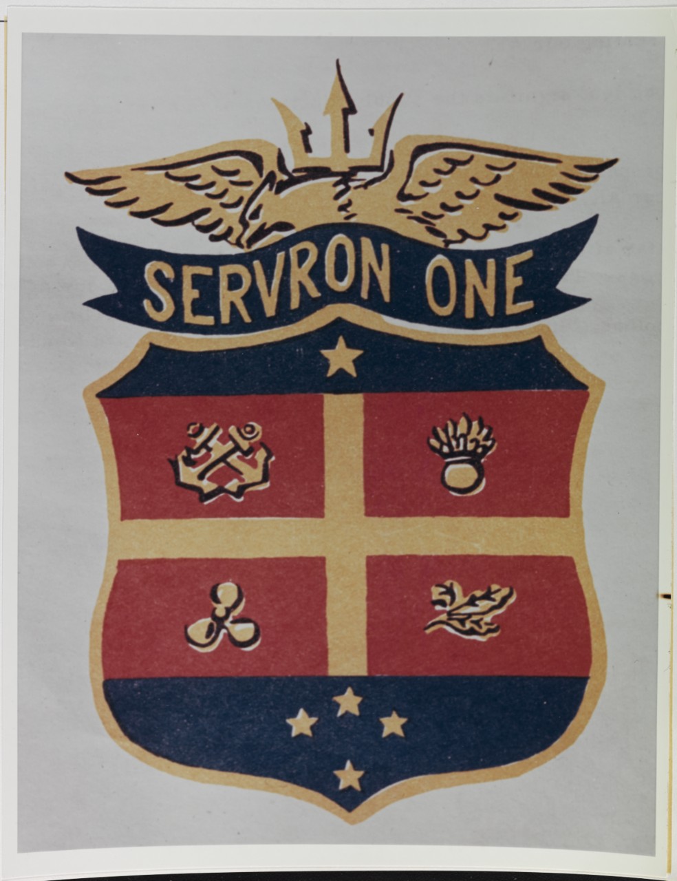 Insignia:  Service Squadron One