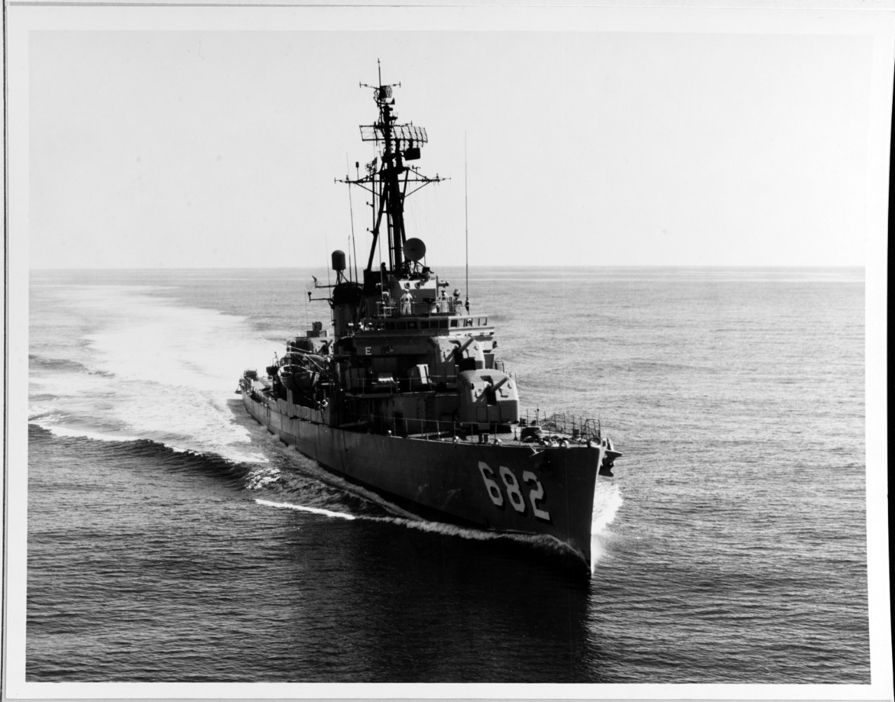 USS PORTERFIELD (DD-682), circa 1960s.