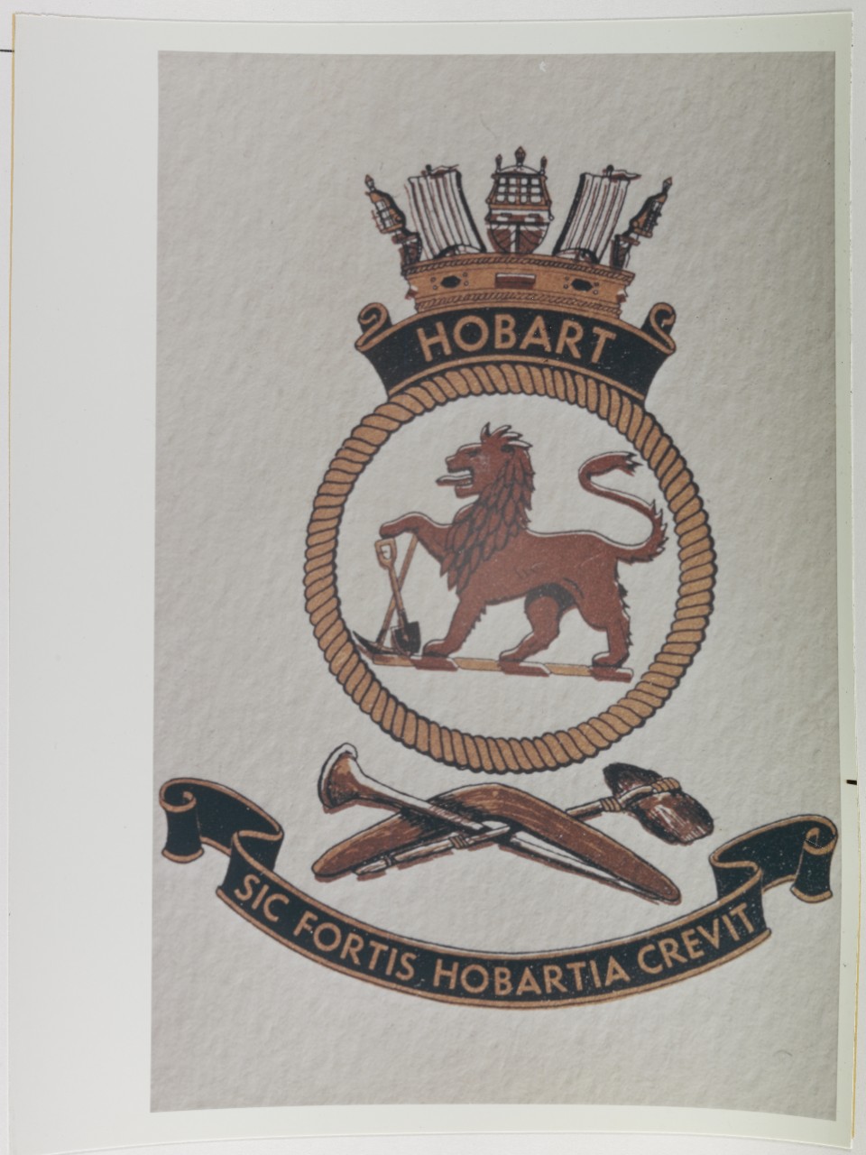 Insignia:  HMAS HOBART