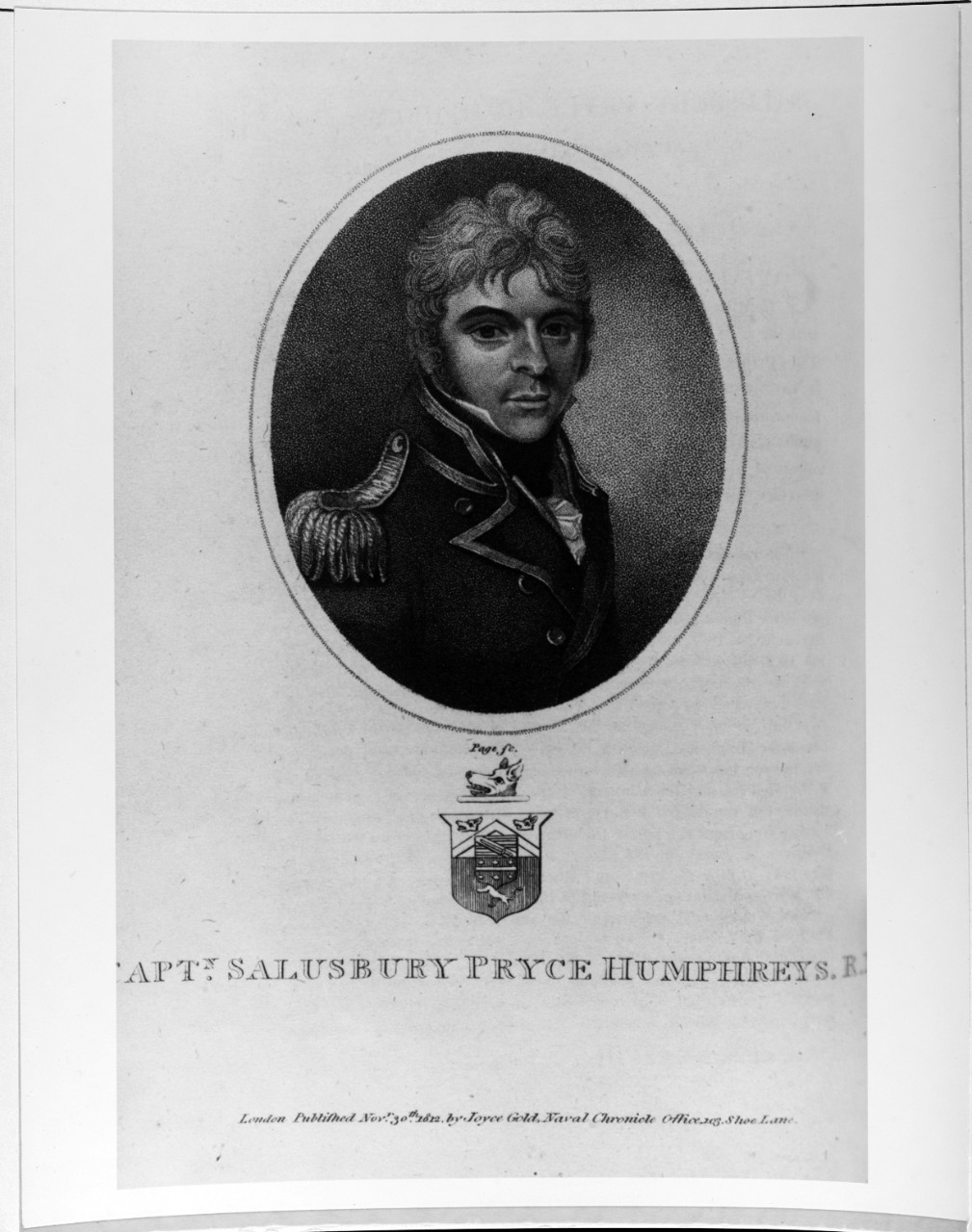 Salusbury Pryce Humphreys (17?-18?), British Navy Captain