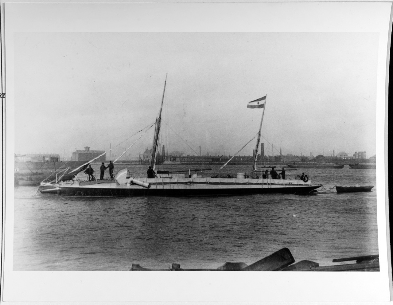 Improved first class torpedo boat, which sailed from Messrs. Yarrow's works to Buenos Aires in the summer of 1881.
