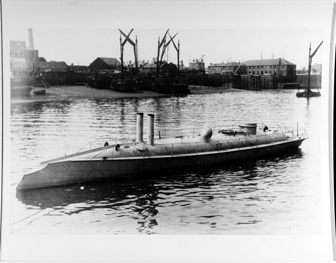 "Second class torpedo boat. Length 62 feet. Beam 8 feet."
