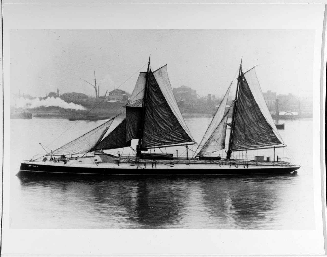 Argentine torpedo boat CENTELLA, built by Yarrow in 1882.