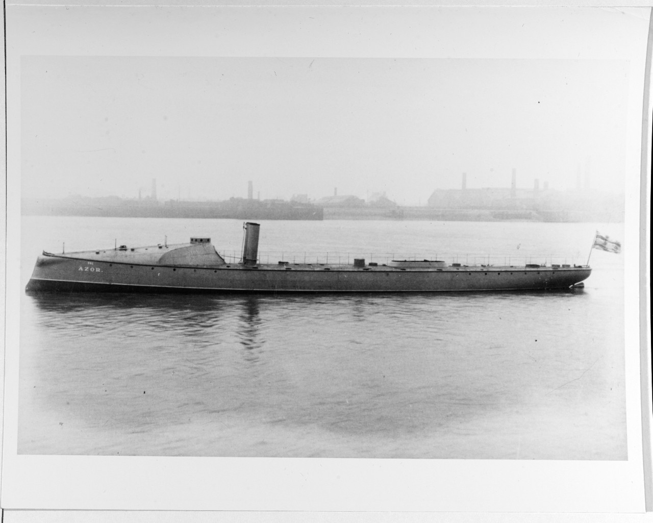 Spanish torpedo boat AZOR, built by Yarrow in 1887.