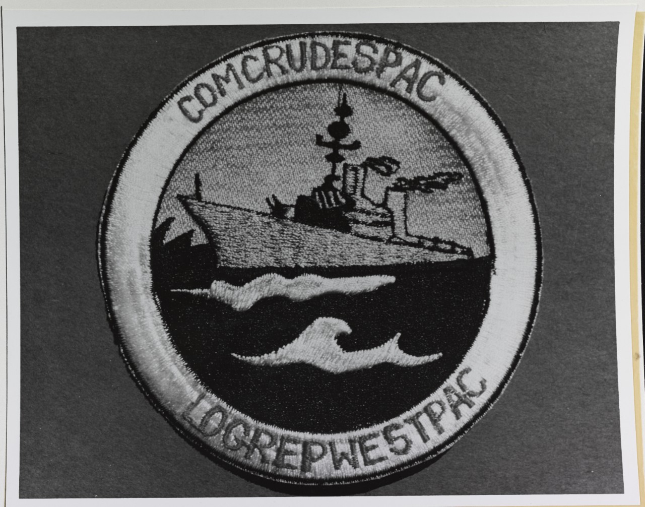 Insignia:  Logistics Representative of Commander Cruisers-Destroyers Pacific Fleet, in Western Pacific (COMCRUDESPAC, LOGREPWESTPAC)