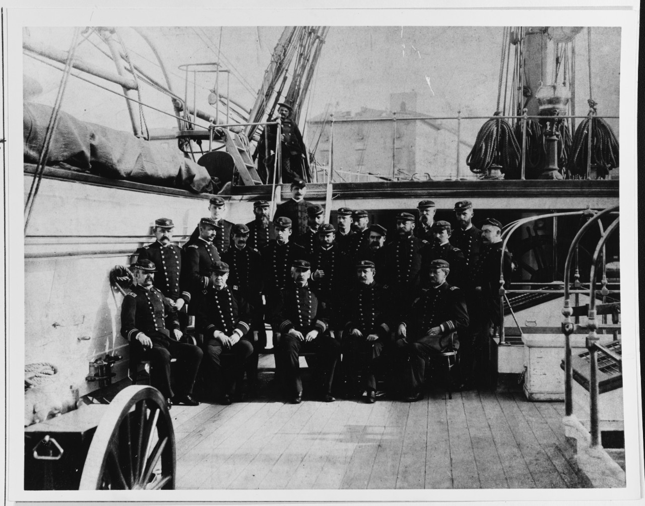 Officers of USS QUINNEBAUG (1867-1889).