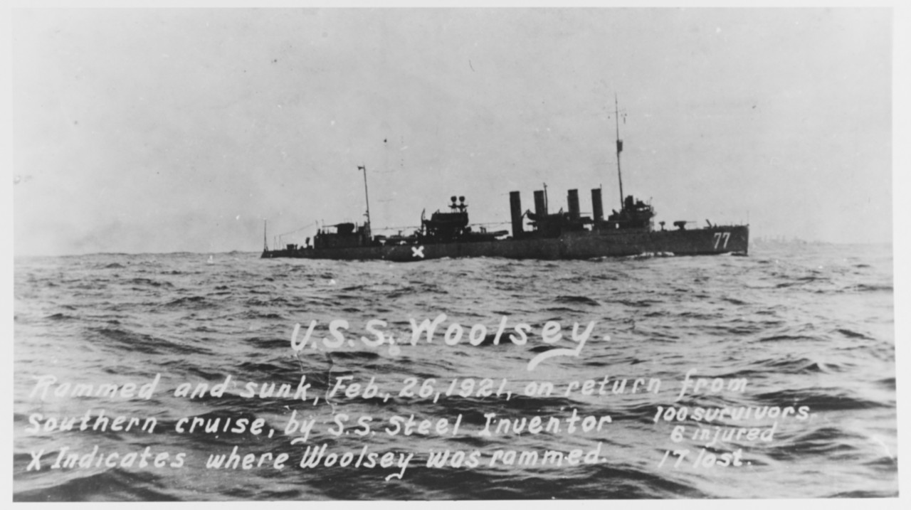Photo #: NH 70998  USS Woolsey (DD-77)