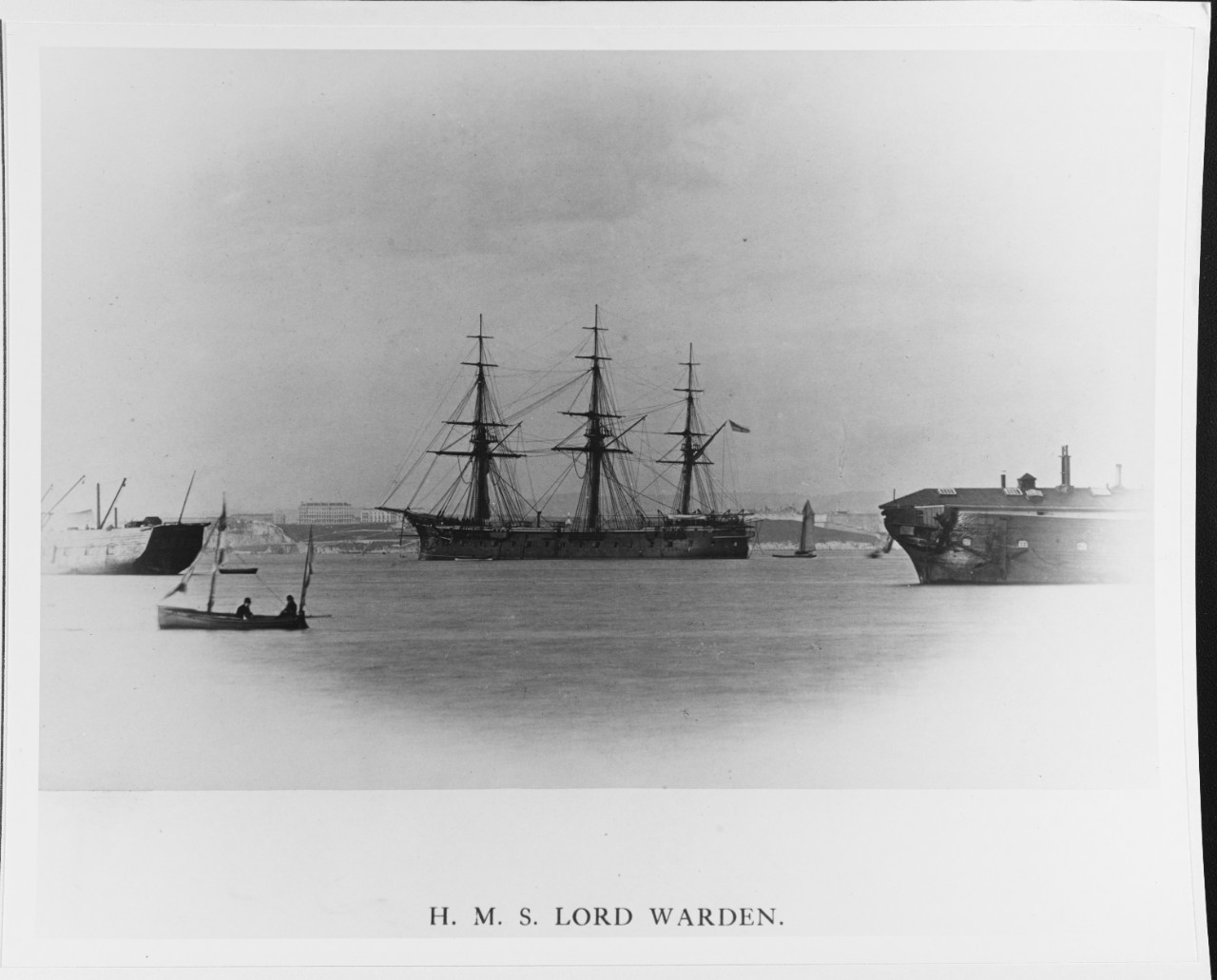 HMS LORD WARDEN (BRITISH BATTLESHIP, 1865)