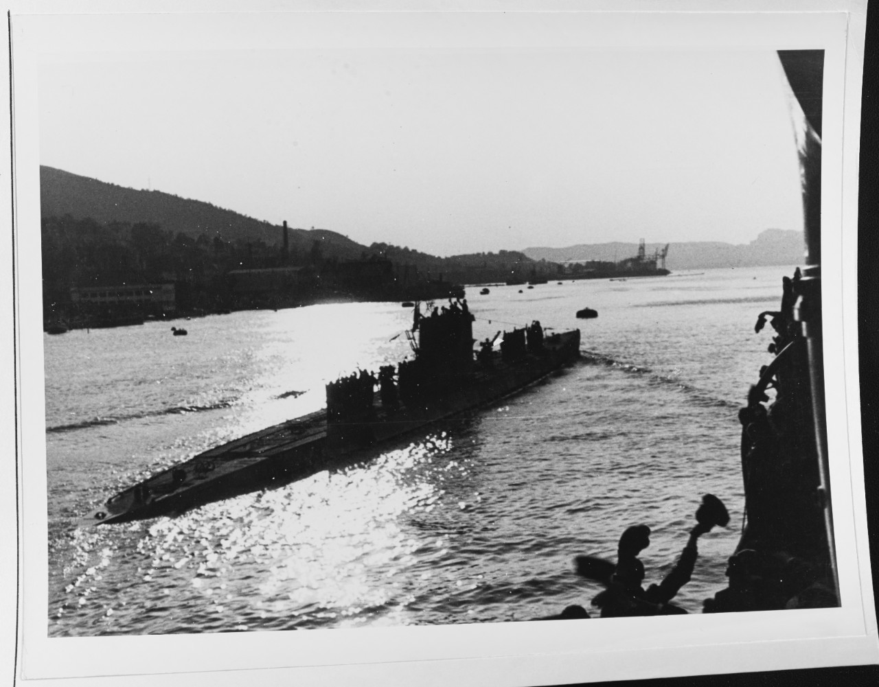 A German Type Ix Submarine Departs Its Base.