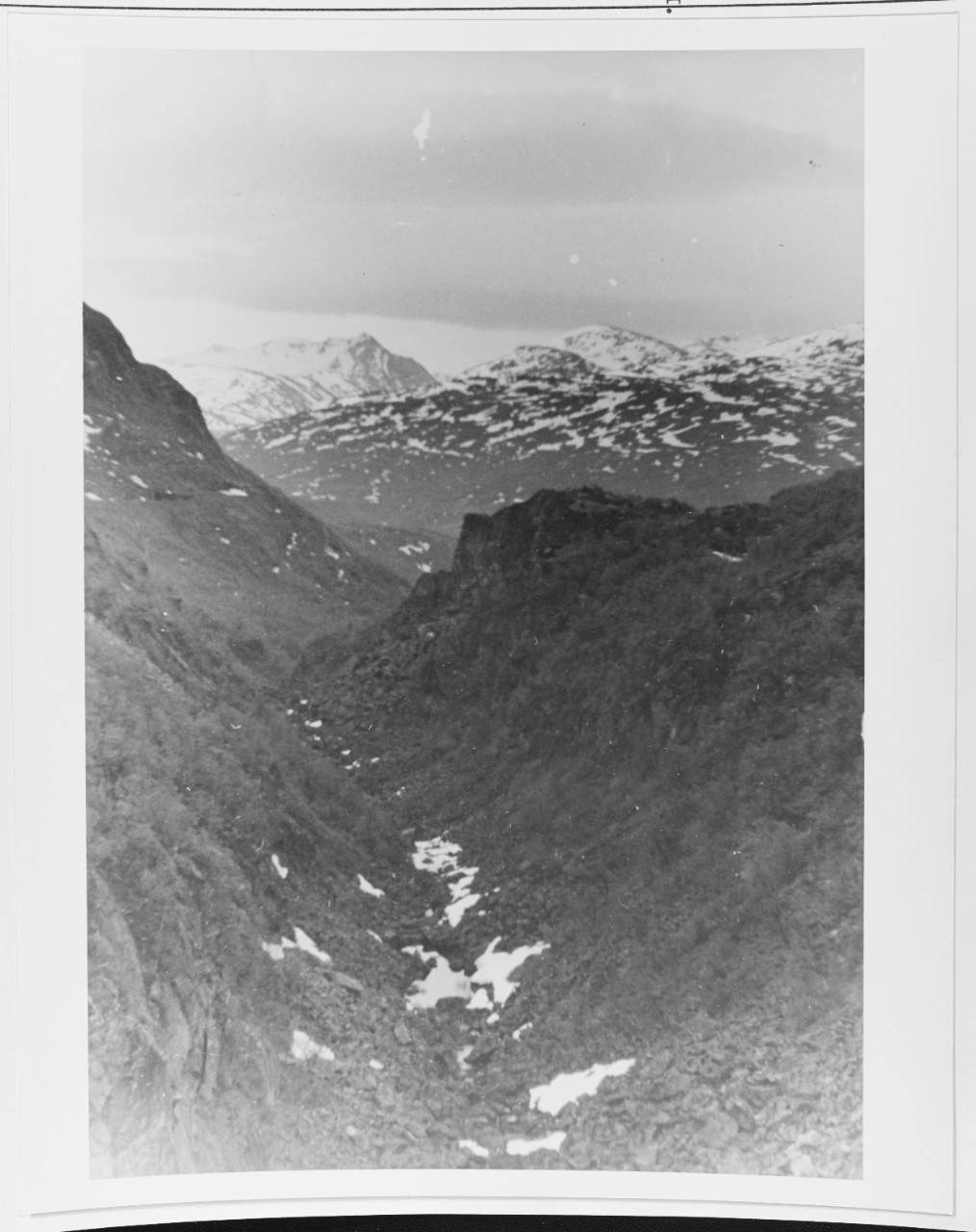 Mountain Battle Terrain Near Narvik, Norway.