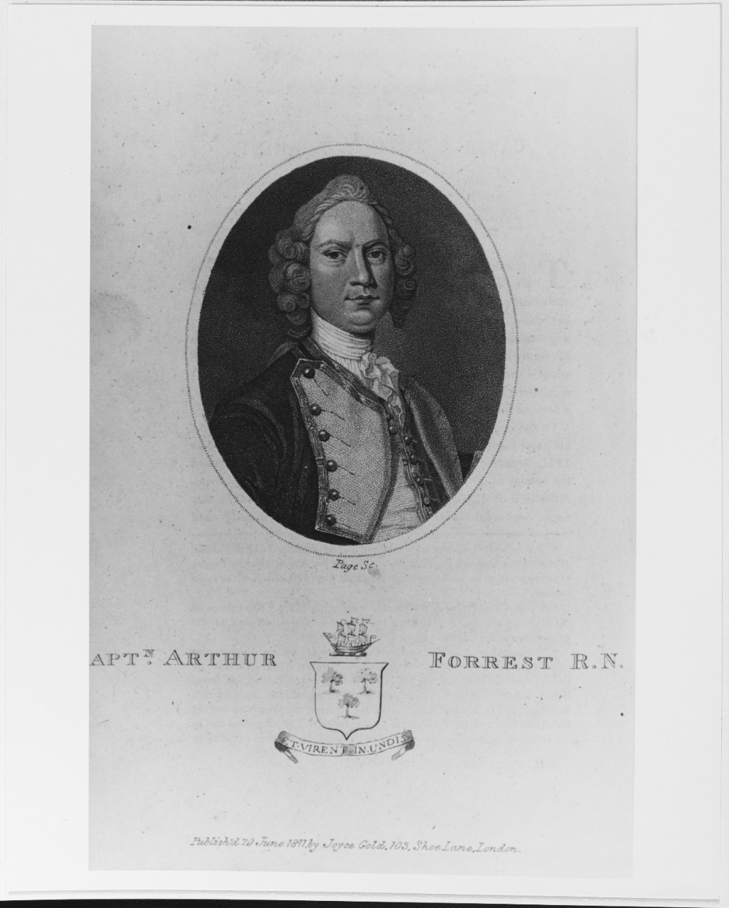 Arthur Forrest ( -1770), British Naval Captain.