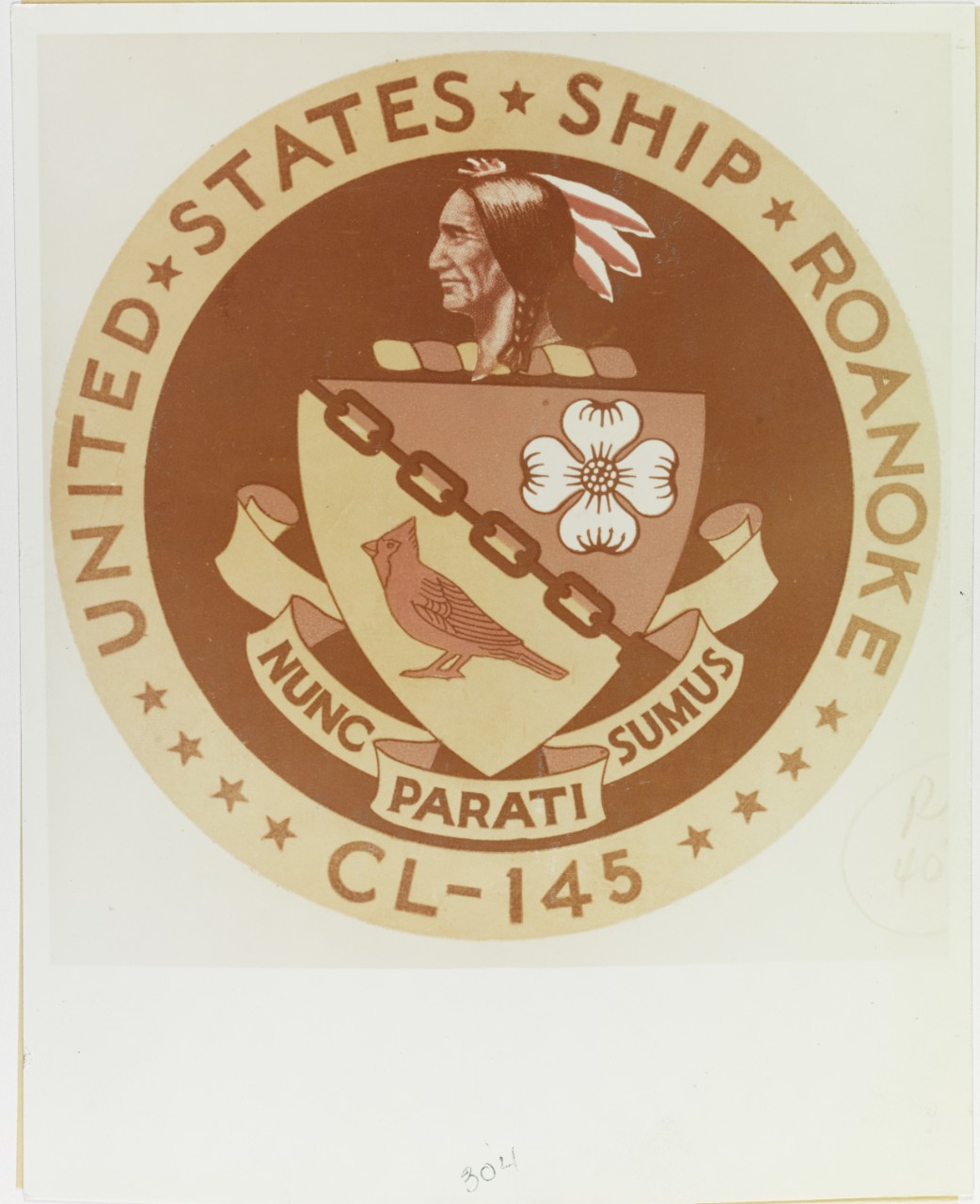Insignia: USS ROANOKE (CL-145)