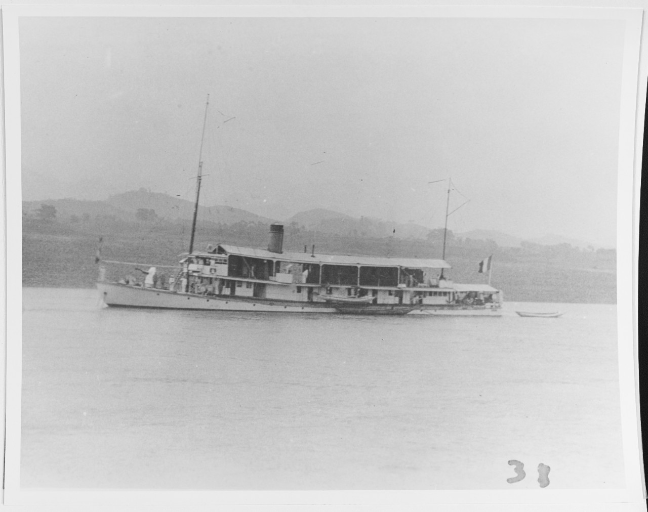 French river gunboat DOUDART DE LAGREE.