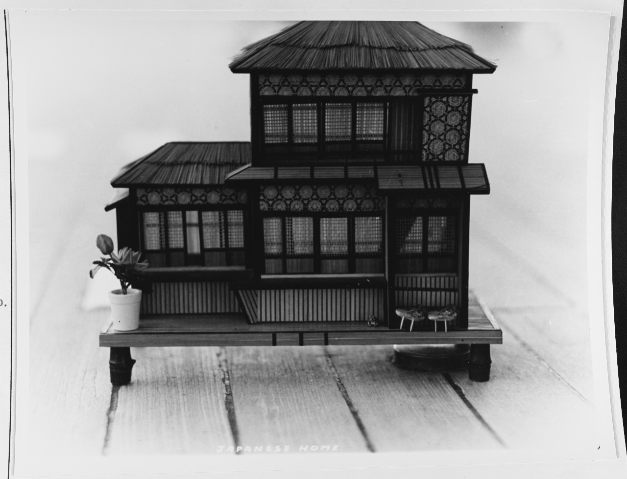 Model of a typical Japanese house.