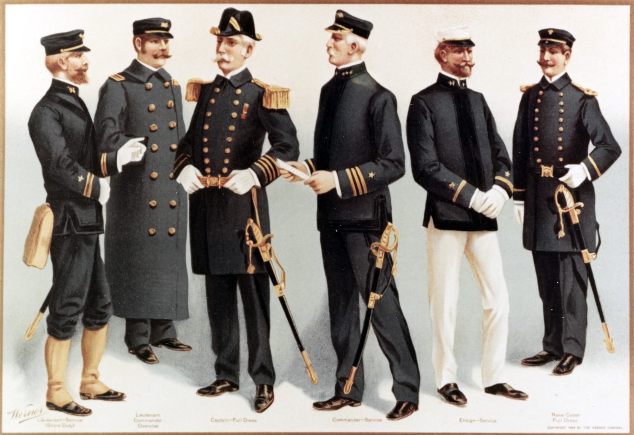 U.S. Navy uniforms- 1899