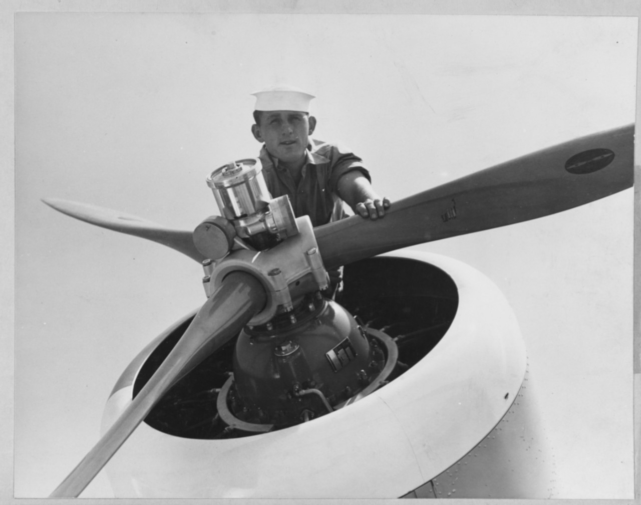 Aircraft engine and variable pitch propeller (probably a Pratt & Whitney R-1830 on a PBY)