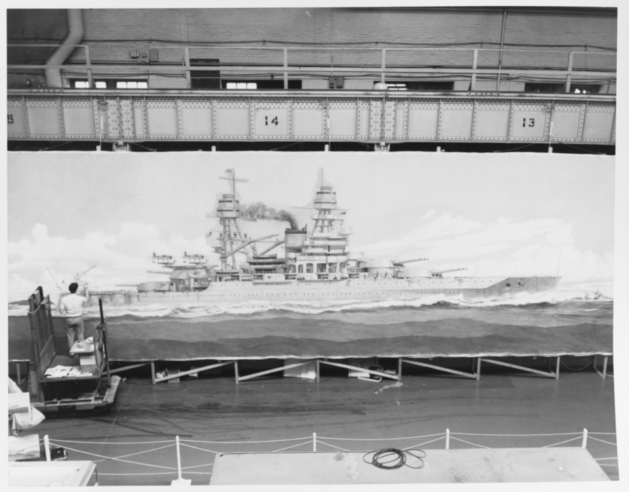USS ARIZONA (BB-39) mural