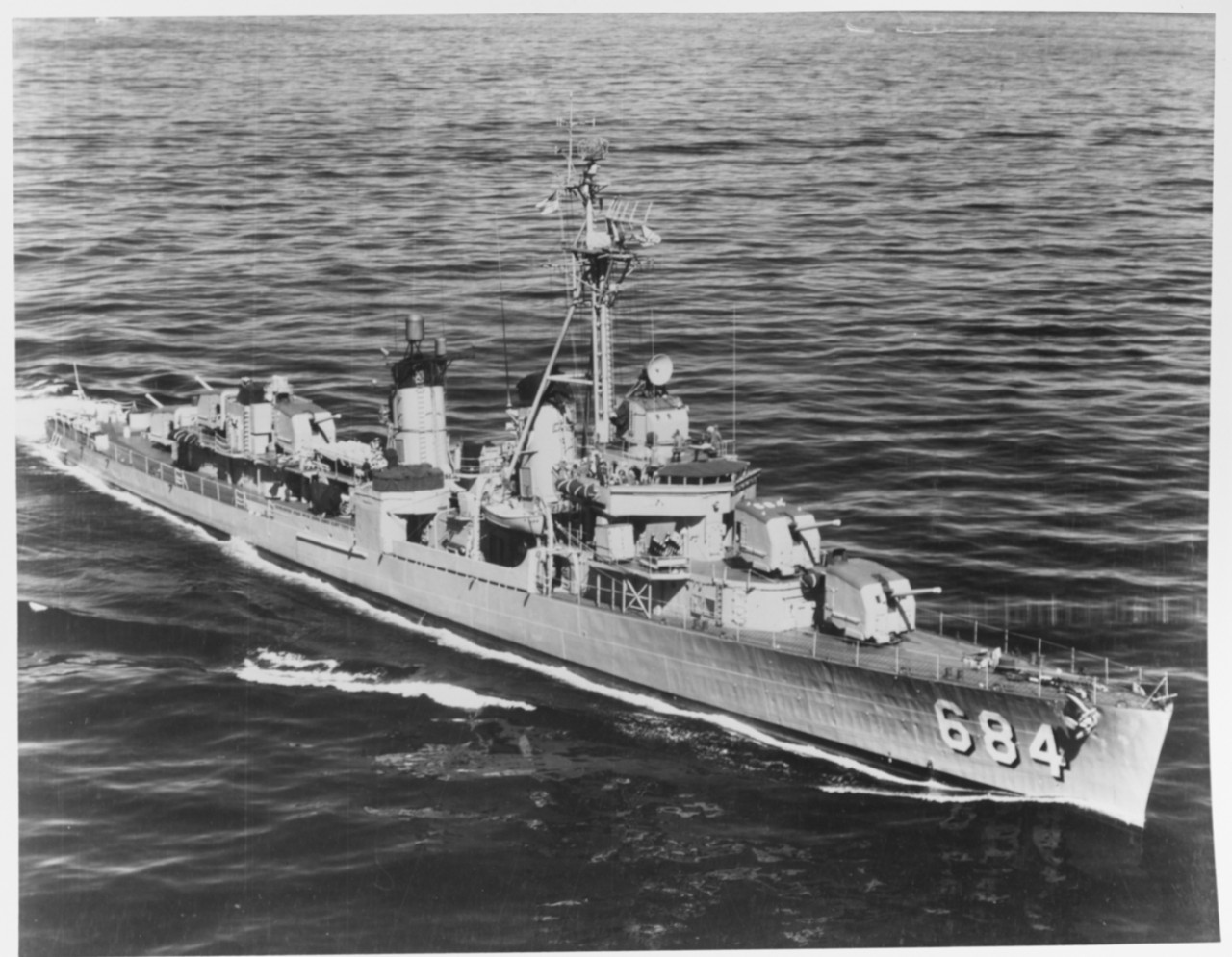 Photo #: NH 73463  USS Wedderburn (DD-684)