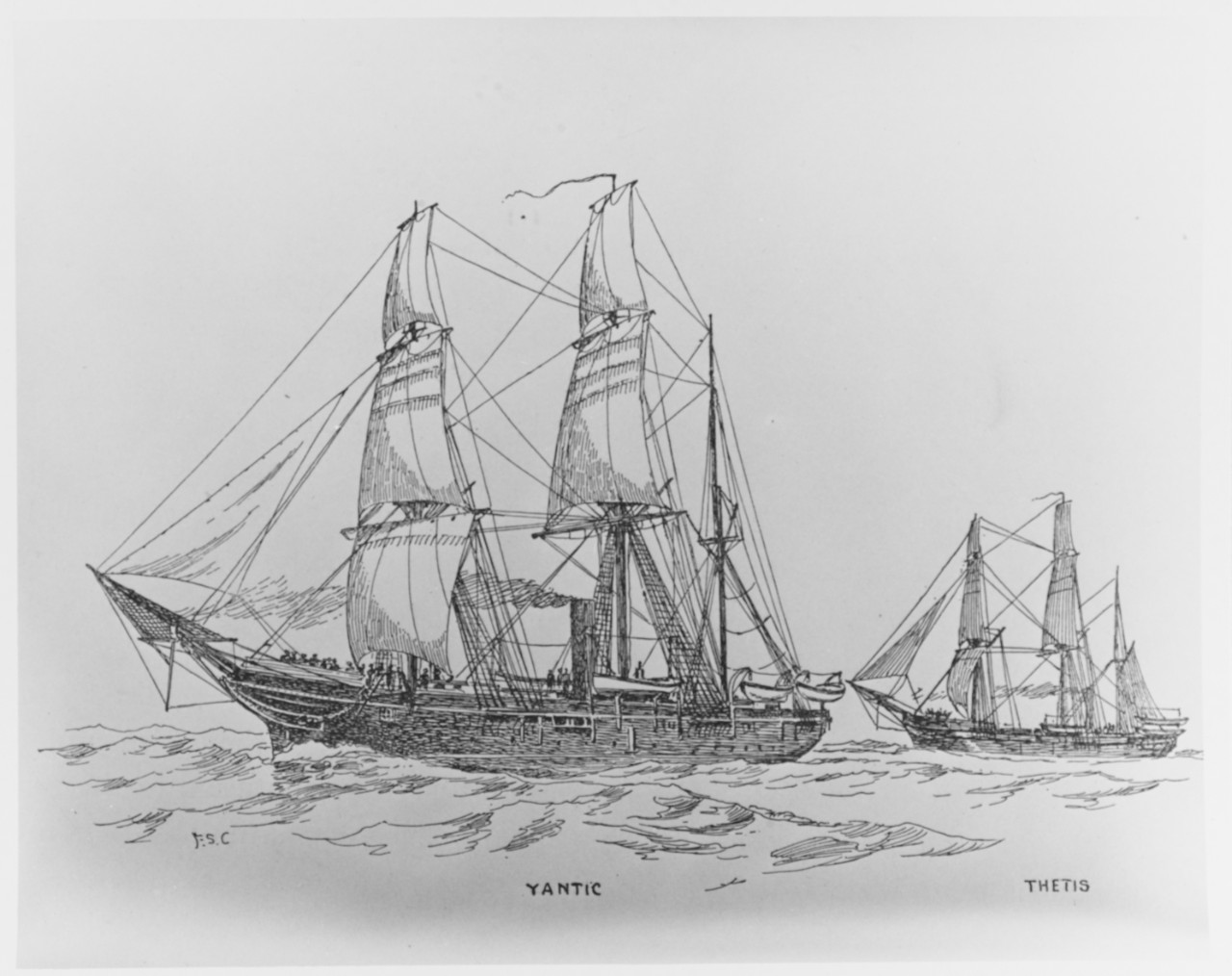 USS YANTIC and USS THETIS
