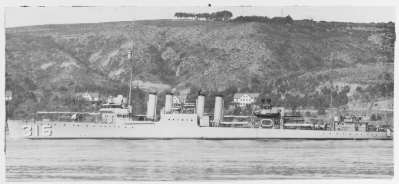 USS LAVALLETTE (DD-315)