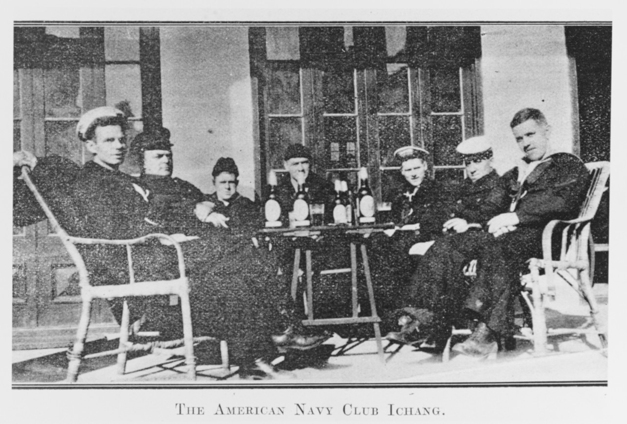 Scene at the American Navy Club