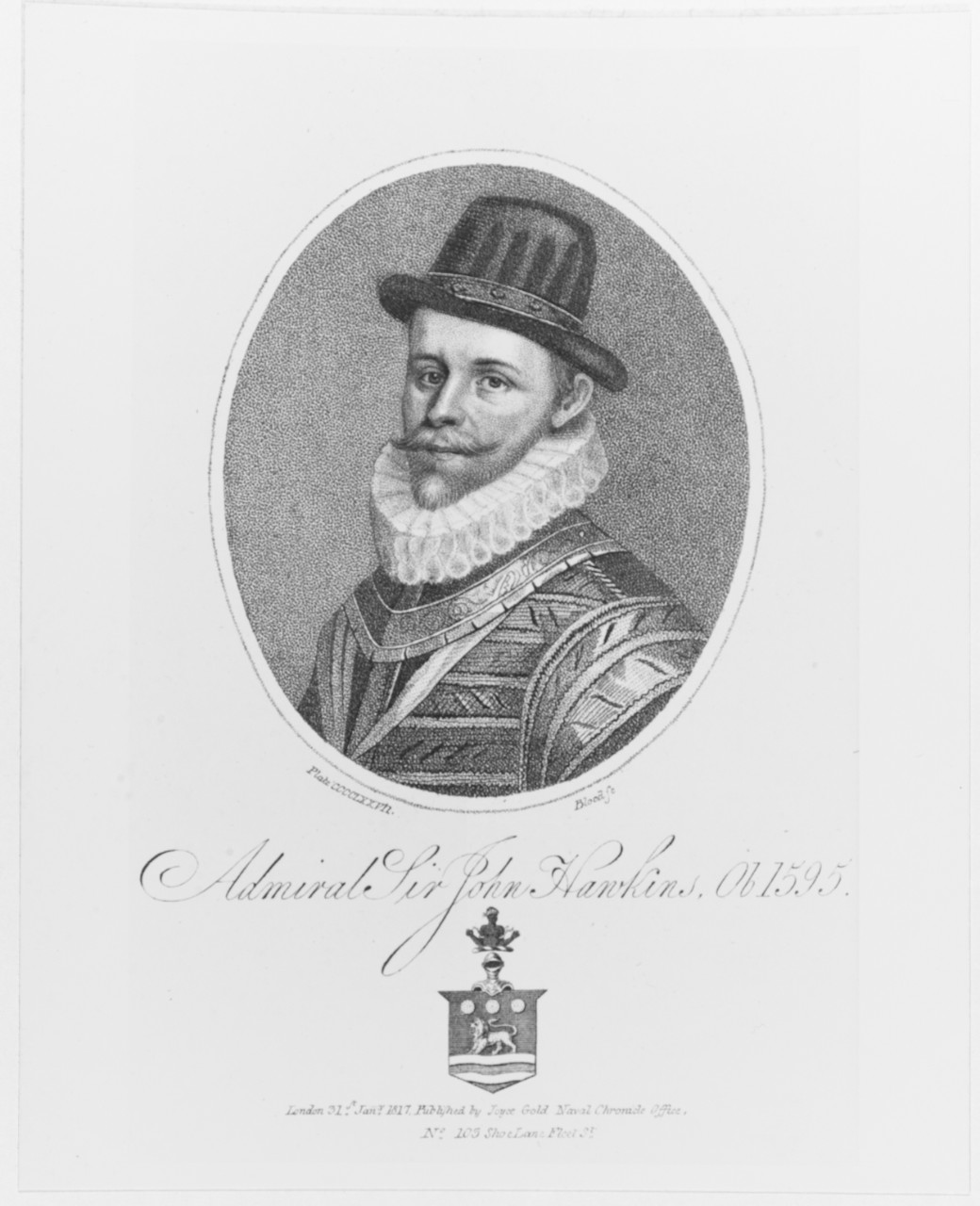 Sir John Hawkins, British Admiral circa 1520-95
