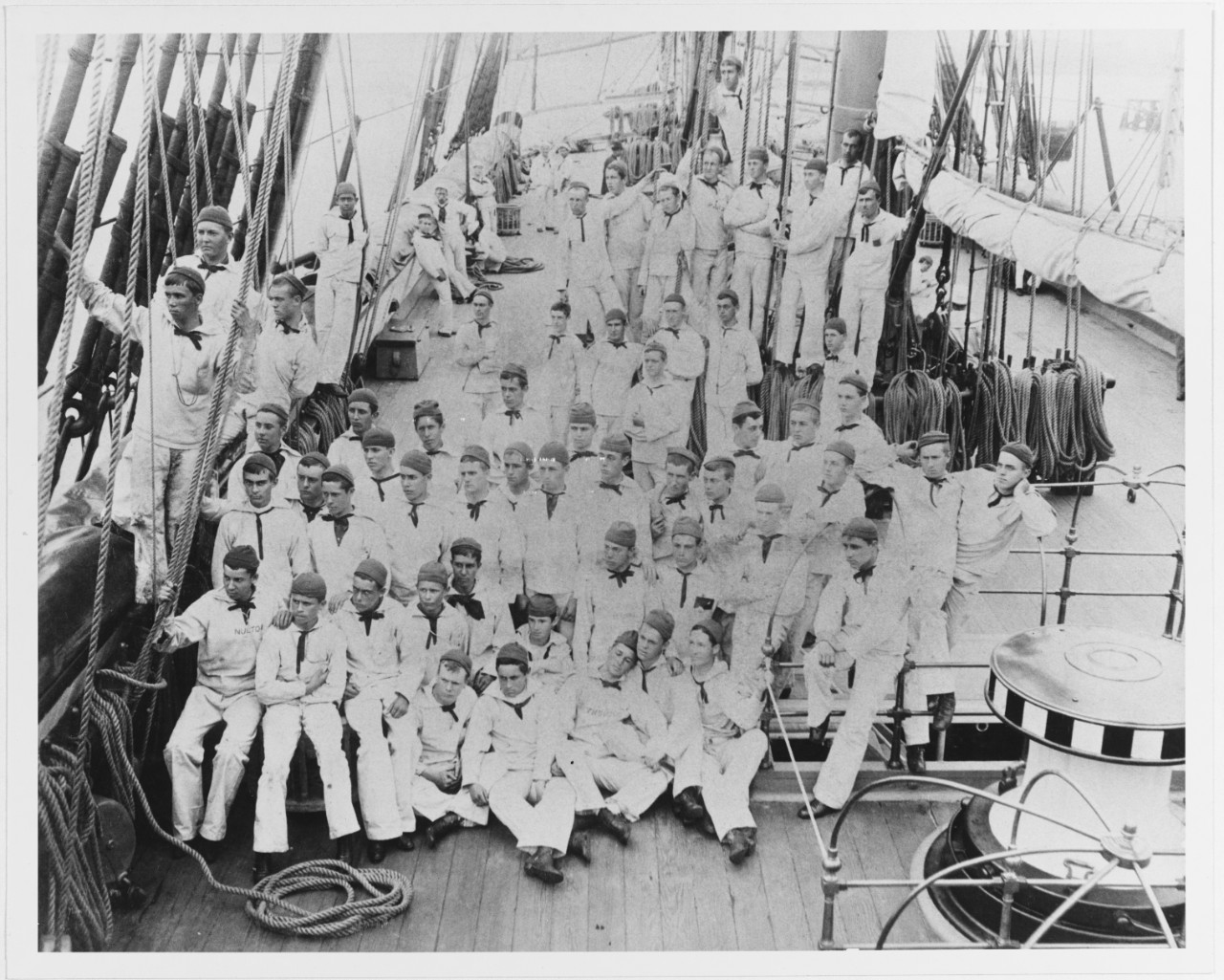 USS CONSTELLATION (1855-1955), members of the U.S. Naval Academy Class of 1889.