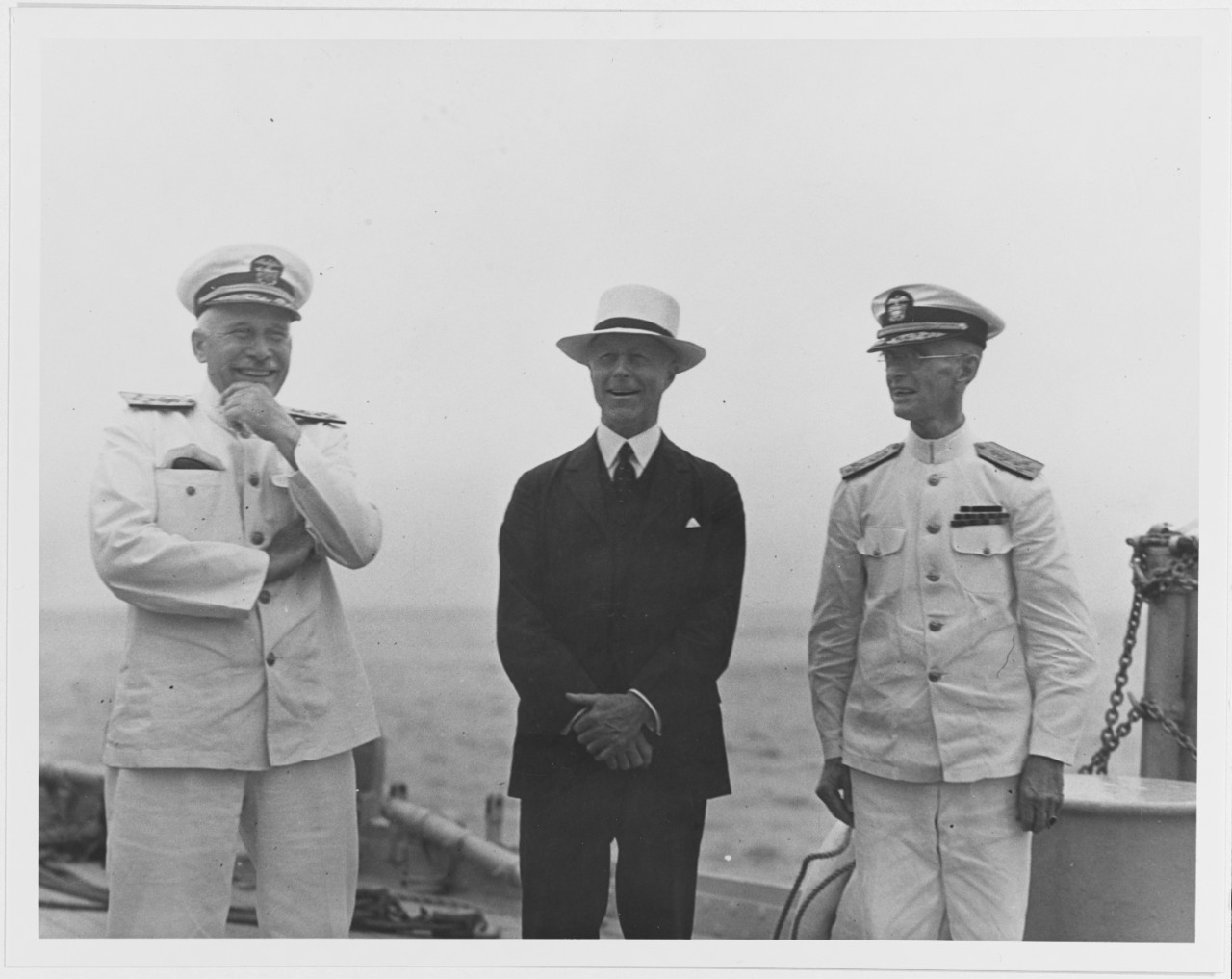 Photo #: NH 75863  Admiral William V. Pratt, USN Charles F. Adams Admiral Frank H. Schofield, USN