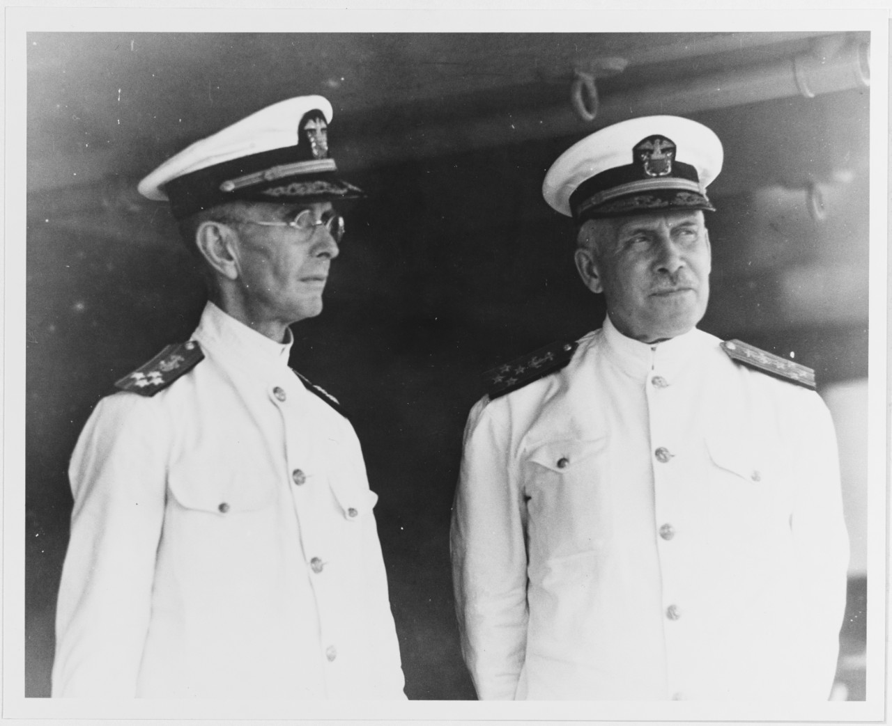 Photo #: NH 75865  Admiral Frank H. Schofield, USN Admiral William V. Pratt, USN