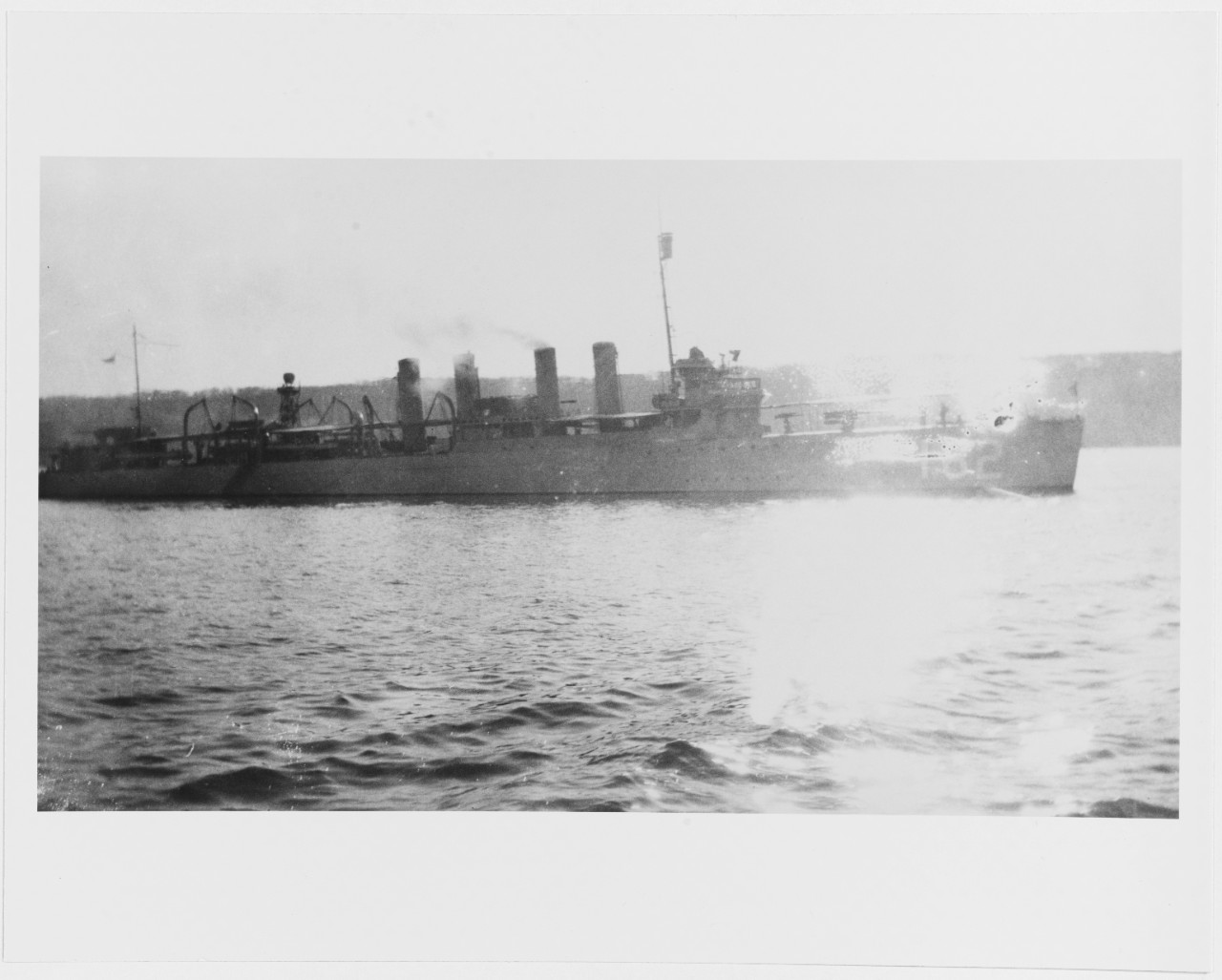 USS THOMAS (DD-182) Photographed circa 1920.