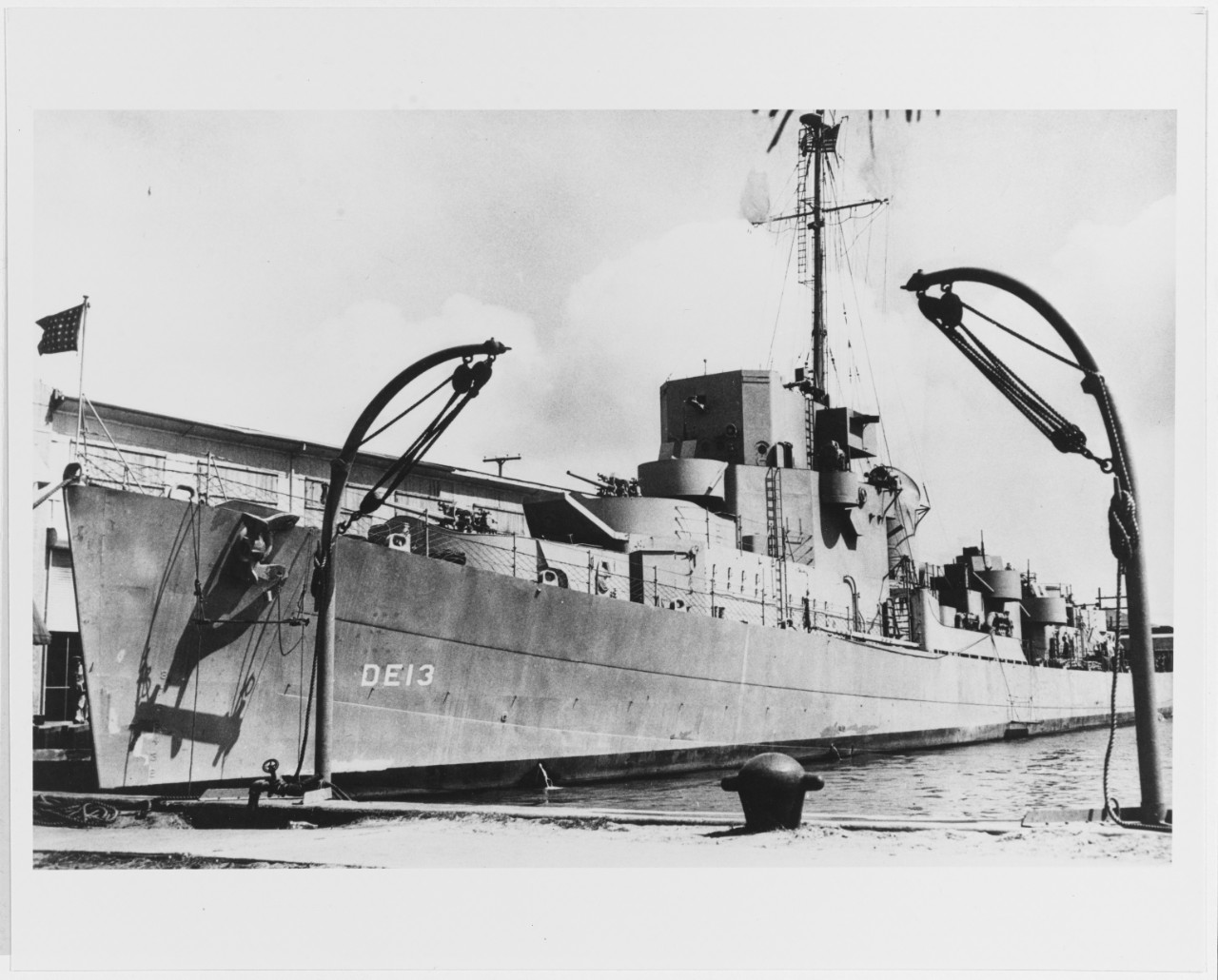 USS BRENNAN (DE-13) circa March 1943