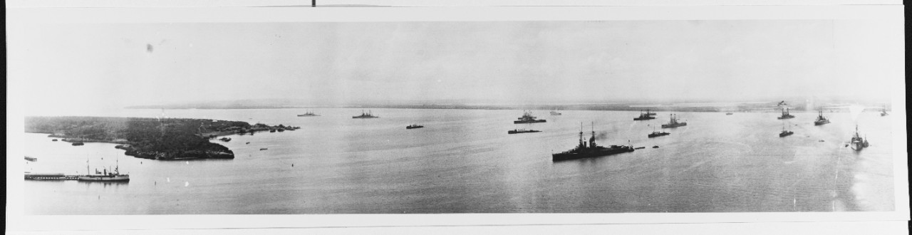 Photo #: NH 76415  U.S. Atlantic Fleet at Guantanamo Bay, Cuba, circa 1916-1917
