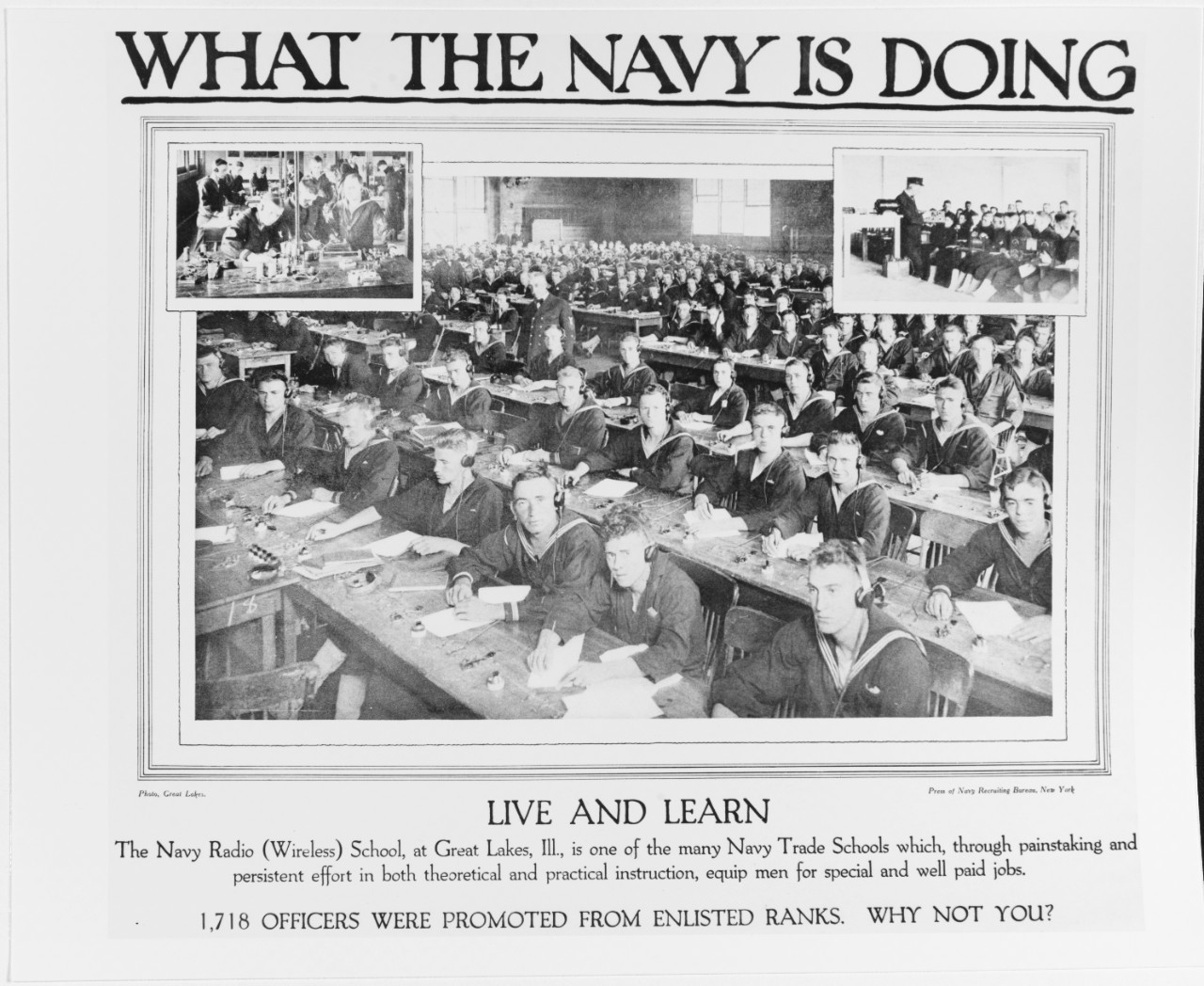 Recruiting Poster: What the Navy is Doing: Live and Learn