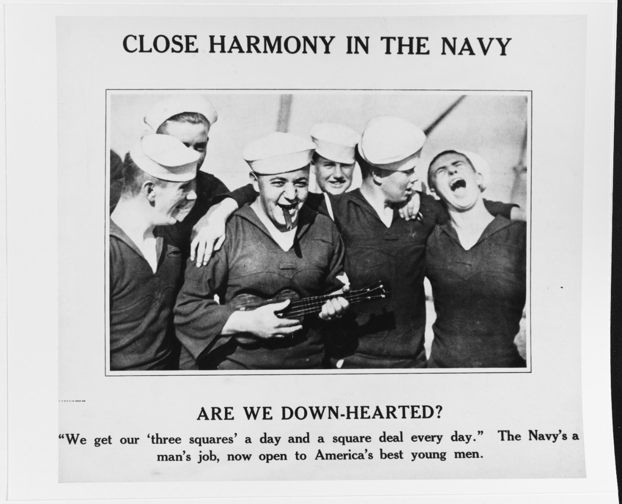 Recruiting Poster: Close Harmony in the Navy