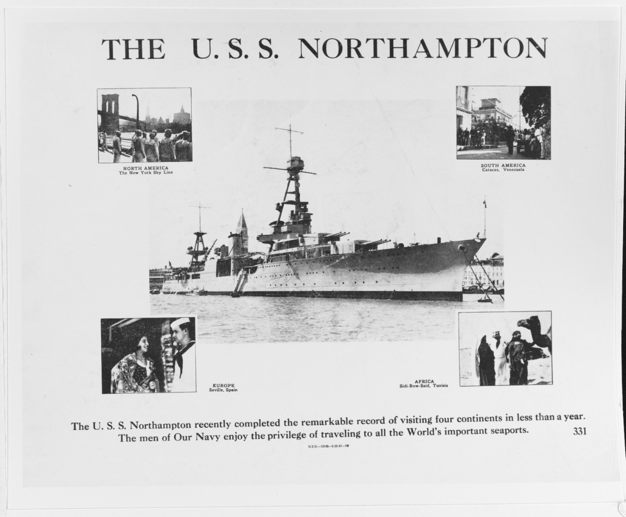 Recruiting poster:  The USS NORTHAMPTON