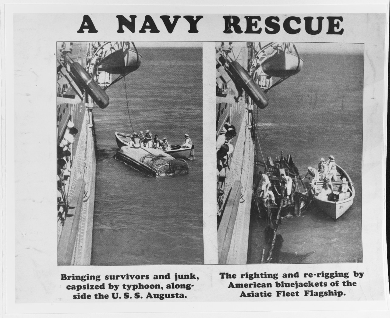 Recruiting poster:  A Navy Rescue