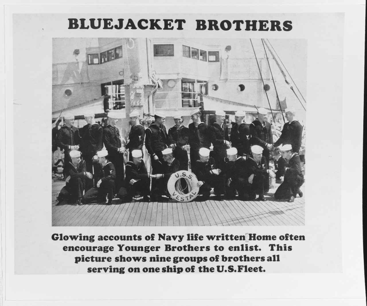 Recruiting poster:  Bluejacket Brothers