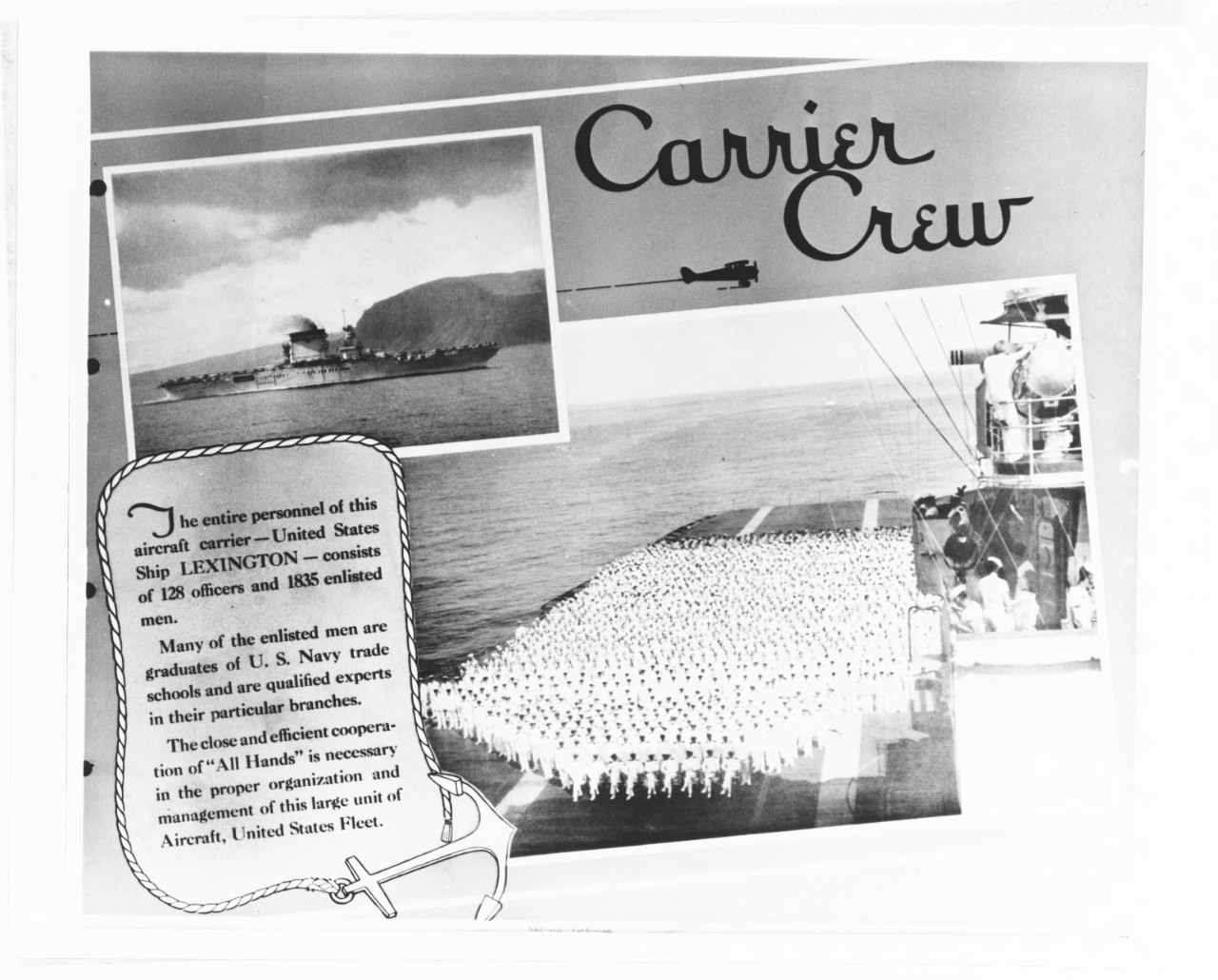 Navy poster, "Carrier Crew"