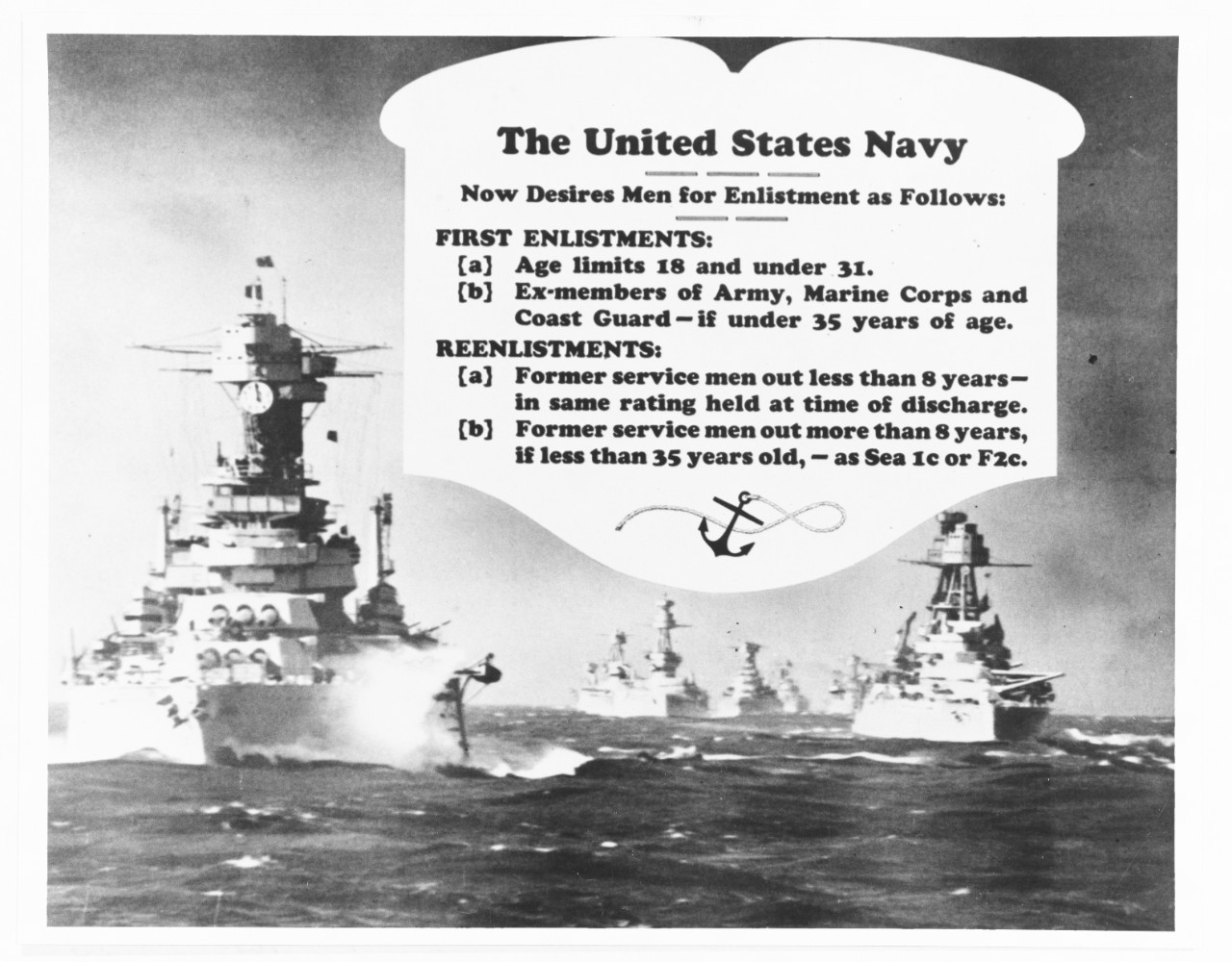 Navy poster, enlistments