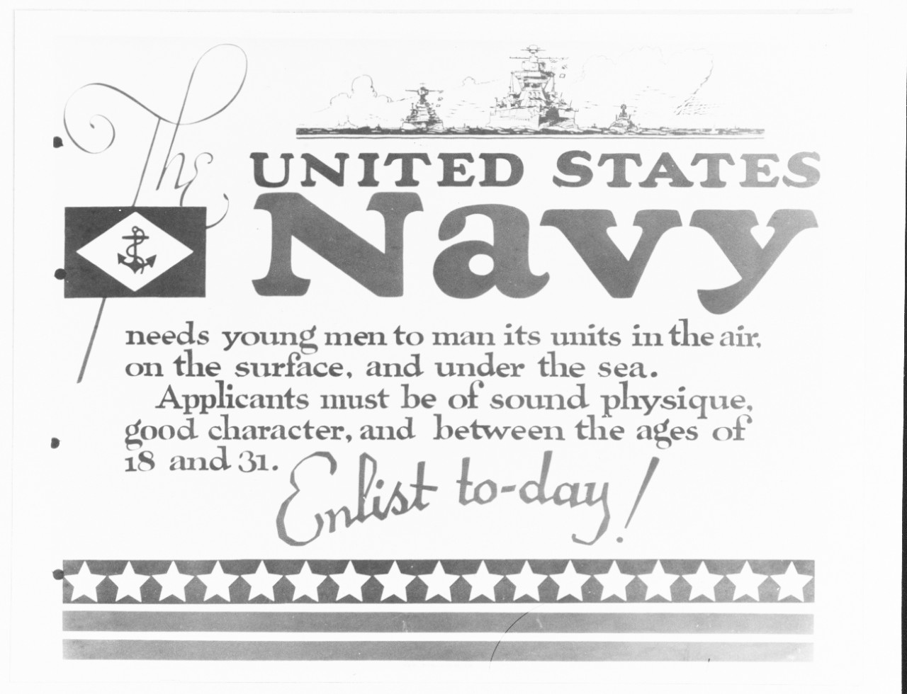 Navy poster, "The United States Navy"