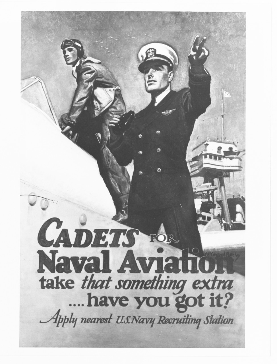 Navy poster, "Cadets for Naval Aviation"